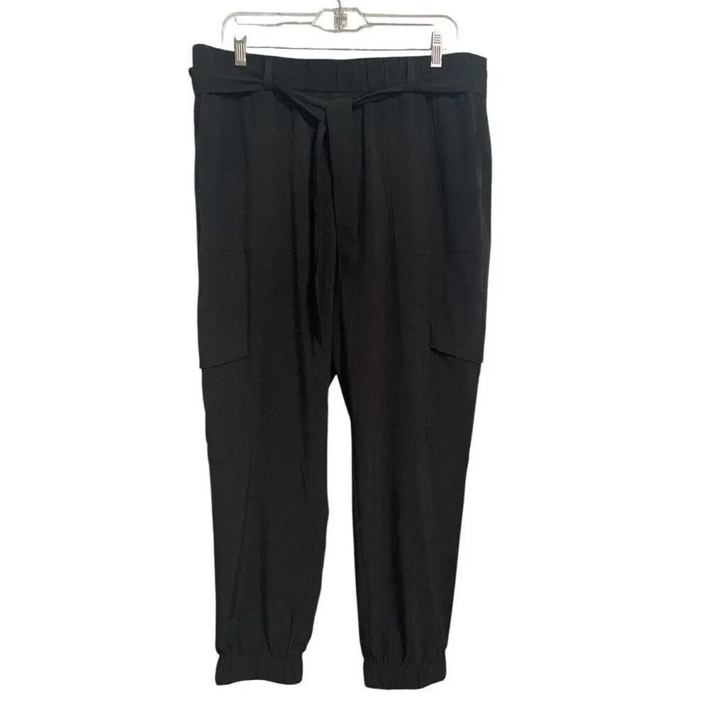 Banana Republic Men’s Hybrid Jogger Pants Black Size L Slim Fit Stretch Athletic